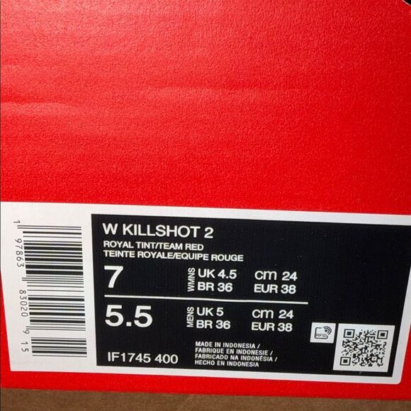 Nike Killshot 2 Royal Tint Team Red IF1745-400 Women’s Size 7 - Picture 6 of 6